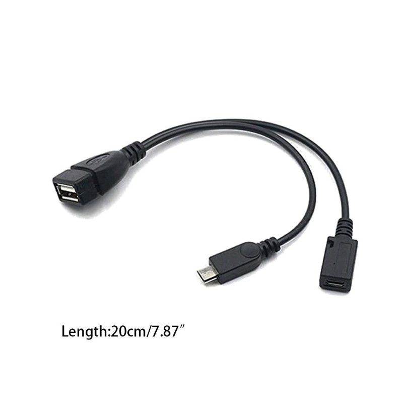 Set 2 Đầu Chuyển Đổi Otg 2 Trong 1 Micro Usb Cho Thiết Bị Điện Tử