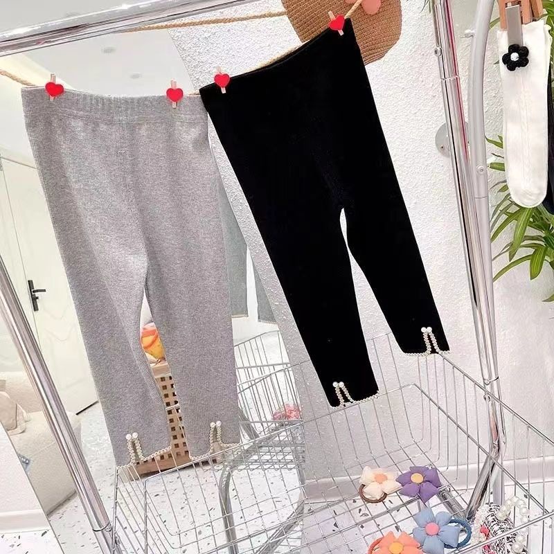 Quần Legging Ôm Dáng Co Giãn Thoải Mái Thời Trang Xuân Thu 2023 Mới Cho Bé Gái