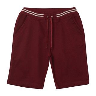 Quần short kaki lưng thun nam Hoa Long - Đỏ đô