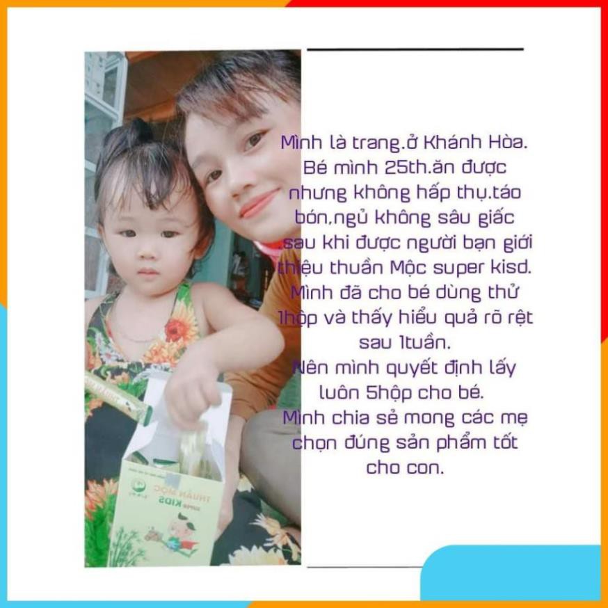 [Chính Hãng] Siro ăn ngon tăng sức đề kháng cho bé Thuần Mộc Super Kids Thanh Mộc Hương 200ml