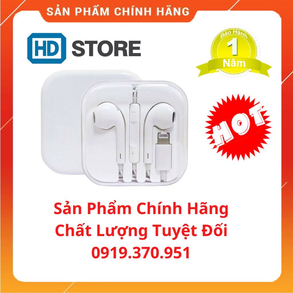 [ZIN BÓC MÁY] Tai Nghe Chân Lighting Cho Iphone 7 / 7plus / 8 / 8plus / X / Xsmax