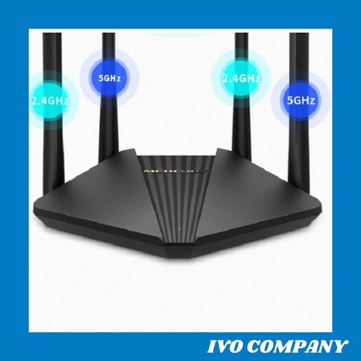 Router Phát Sóng WIFI Chuẩn AC 1200Mbps Mercury D121G