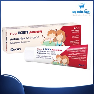 Kem đánh răng trẻ em fluor kin junior 75ml - dành cho trẻ em trên 6 tuổi - xuất xứ tây ban nha