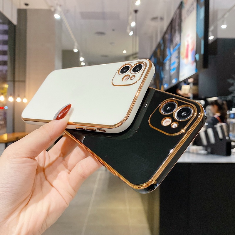 Ốp Điện Thoại TPU Mạ Màu Cho iPhone 13 12 11 pro max