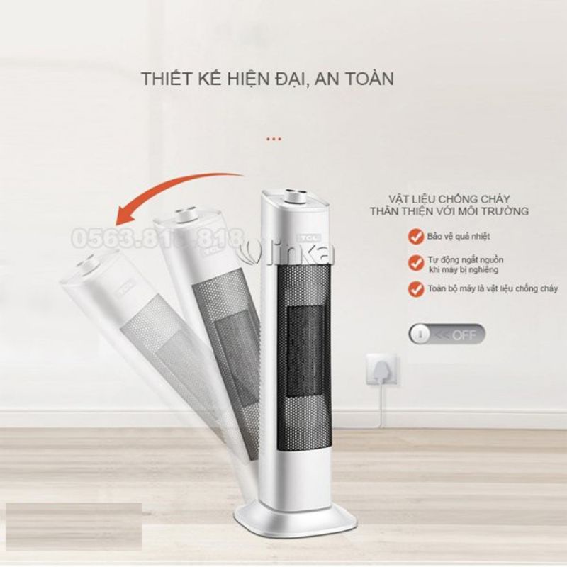 Đèn sưởi cây Quạt gốm TCL nhập khẩu 100%