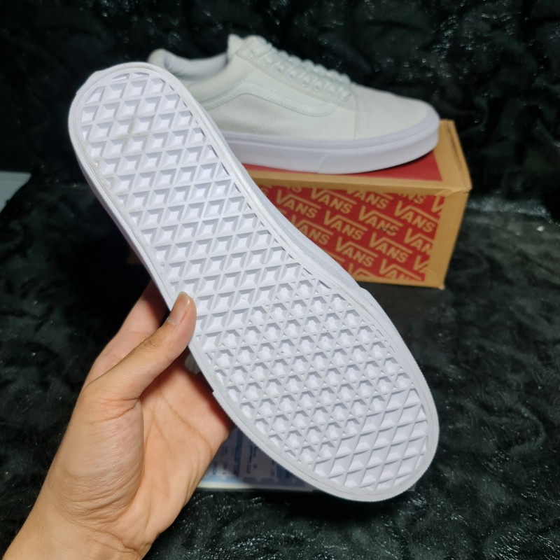 📸Ảnh Thật + Có sẵn📦 Giày Thể Thao Vans Old Skool Trắng || Vans Old Skool Full White