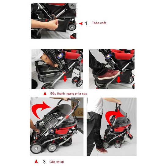 123  Xe đẩy đôi baobaohao 703A