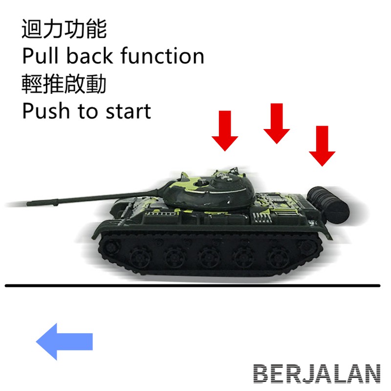 Xe tăng mini đồ chơi lên dây cót BT5 để bàn trang trí sinh nhật làm quà tặng dành cho trẻ em