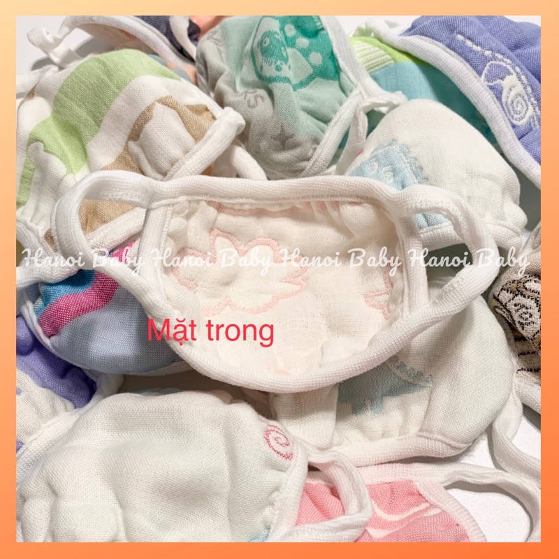 (Ảnh thật) Khẩu trang xô 6 lớp an toàn và mềm mại cho bé 6 tháng-3 tuổi | BigBuy360 - bigbuy360.vn