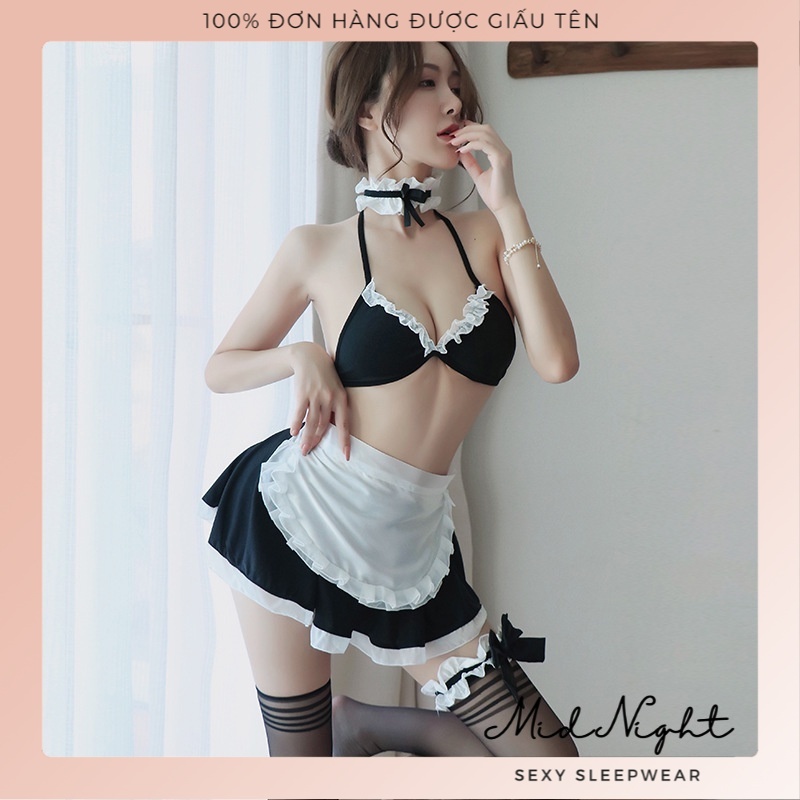 Coplay Người Hầu Sexy Nóng Bỏng - Bộ Đồ Lót Nhập Vai Phục Vụ Chuyên Nghiệp Gợi Cảm Cho Chàng Đêm Nay Mid Night Sexy | BigBuy360 - bigbuy360.vn