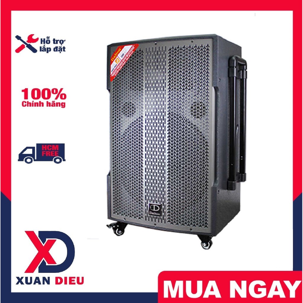 Loa kéo Dalton TS-15G500X (Kèm 2 mic ko dây) 600W Bass 40cm - Hỗ trợ kết nối Bluetooth, thẻ SD, USB