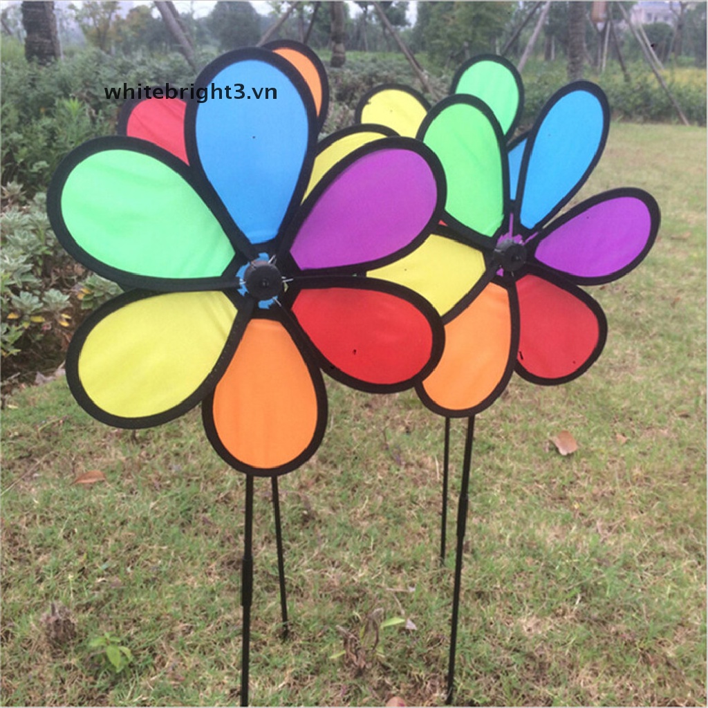 Con Quay Đồ Chơi% bady &amp; Toy% Màu Cầu Vồng Trang Trí Sân Vườn