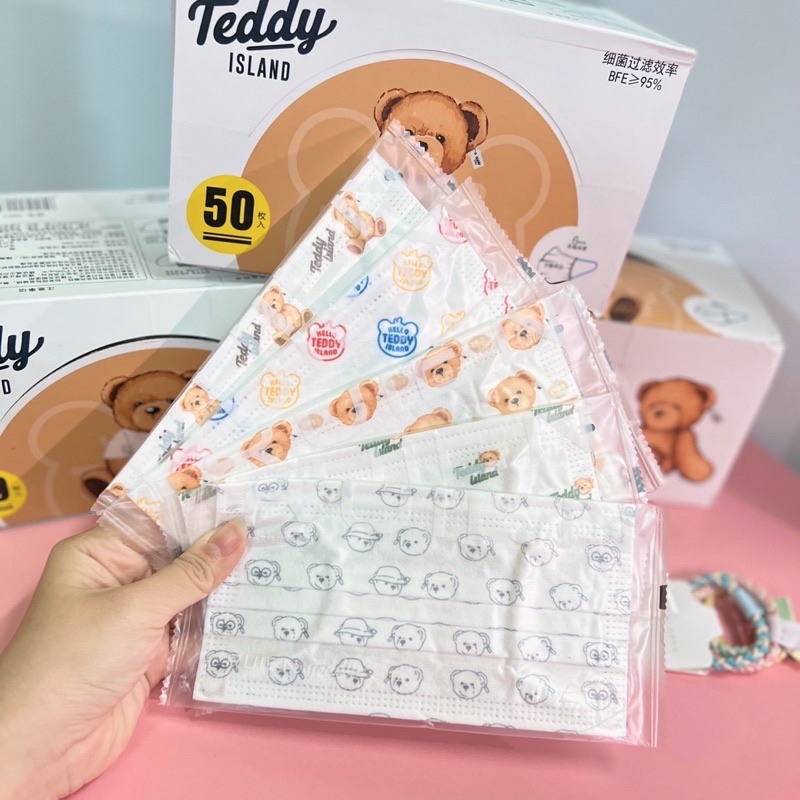 ✅ CÓ SẴN - SET 5 CÁI KHẨU TRANG TEDDY 🧸