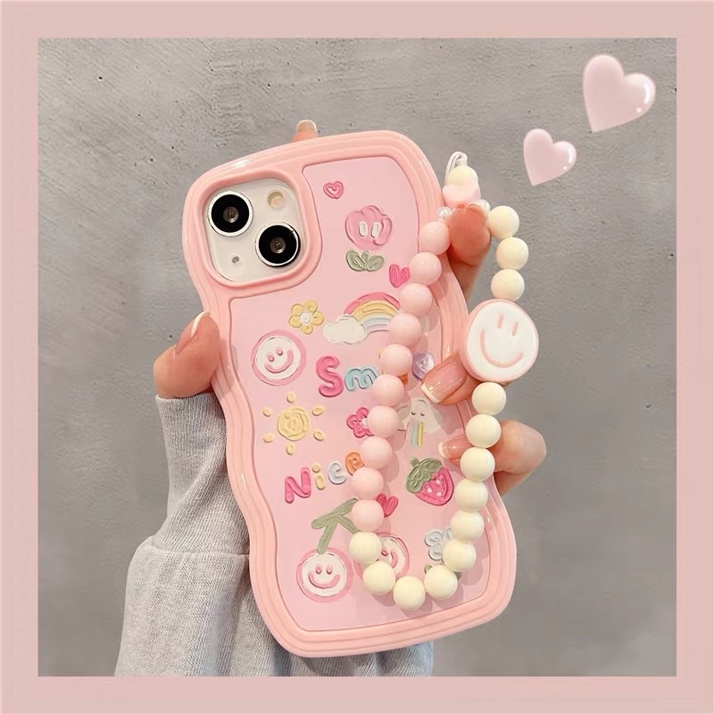 Ốp Iphone Smile hồng cute 13 Pro Max/13/13 Pro/12 Pro Max/12/212 Pro/11 Pro Max/11/Xs Max/X/Xs/8 Plus/7 Plus