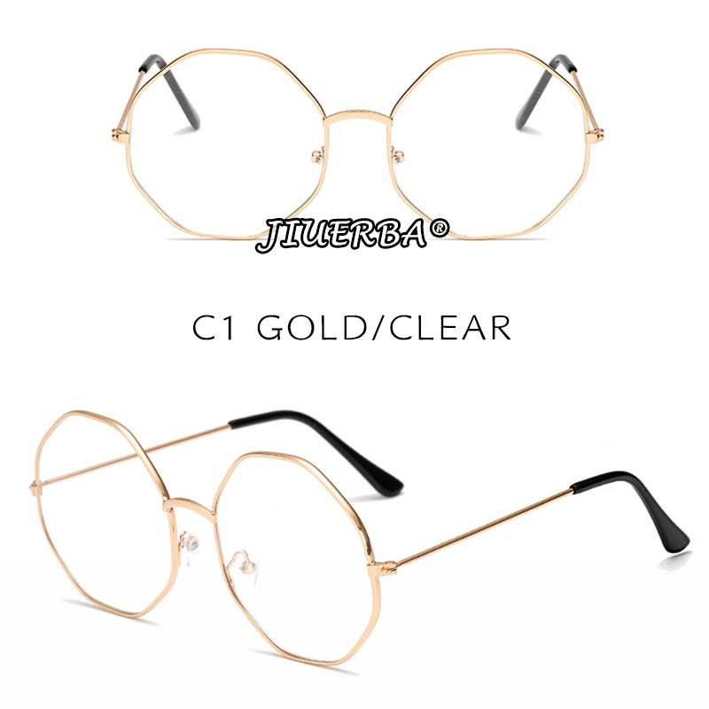 Mắt kính gọng kim loại chống tia UV400 phong cách thời trang cho nữ