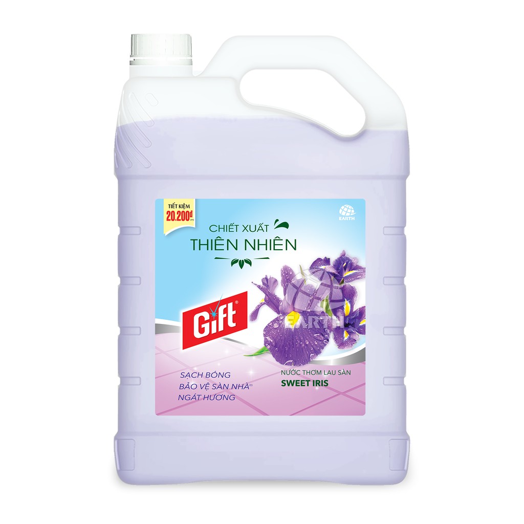 Can nước lau sàn Gift Tinh chất Thiên Nhiên can 3,8kg SIÊU HOT, 7 mùi hương cho các Bạn lựa chọn