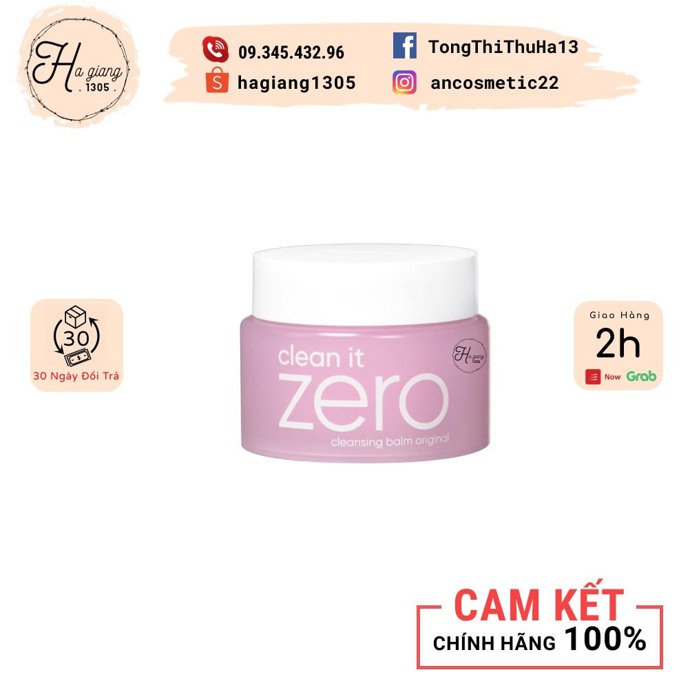 Sáp Tẩy Trang Zero Cleansing Balm Original Mini siêu sạch dùng được cho cả mắt môi