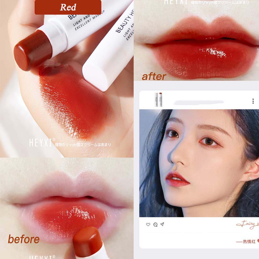 [Hàng mới về] Son dưỡng môi lâu trôi dưỡng ẩm chống thấm nước thay đổi màu sắc theo nhiệt độ