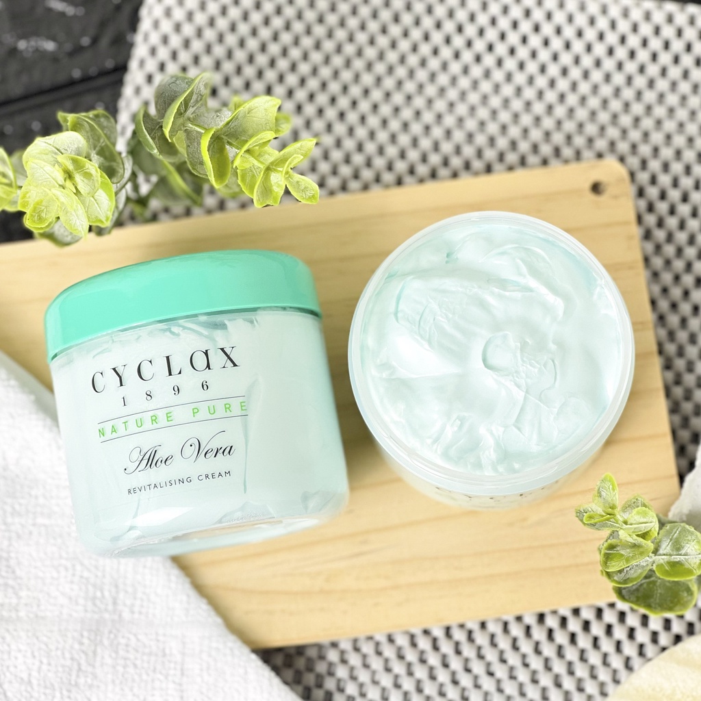Kem dưỡng ẩm phục hồi da chiết xuất lô hội - Aloe vera revitalising cream CYCLAX 300ml