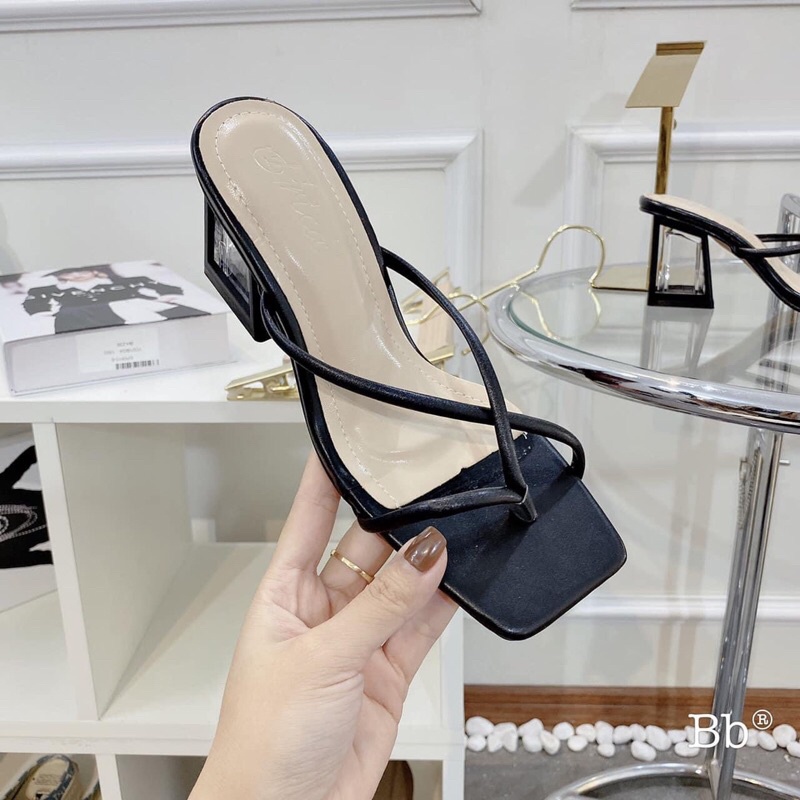 Gót trong mika cao 7 phân kẹp đi êm dễ phối đồ