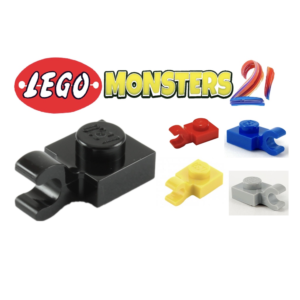 -Lego chính hãng, tấm, được sửa đổi 1 x 1 với Kẹp ngang- ID 61252