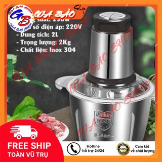 Xay Được Mọi Thứ,Máy Xay Thịt Inox, Cối Xay Thịt, Xay Thực Phẩm 2L,Chất Liệu Inox 304 Chuẩn, Siêu Bén, Siêu Tiện Dụng