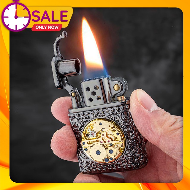 { HOT } 𝐇𝐨̣̂𝐩 𝐐𝐮𝐞̣𝐭 𝐁𝐚̣̂𝐭 𝐋𝐮̛̉𝐚 𝐗𝐚̆𝐧𝐠 Z506-638 Họa Tiết Hoa Văn Cỗ Máy Đẹp Độc Lạ - Dùng 𝐗𝐚̆𝐧𝐠 Bấc đ.á zipo Cao Cấp