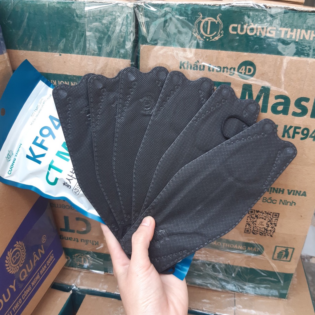 Thùng khẩu trang kf94 kháng khuẩn ngăn khói bụi 4D CT Mask