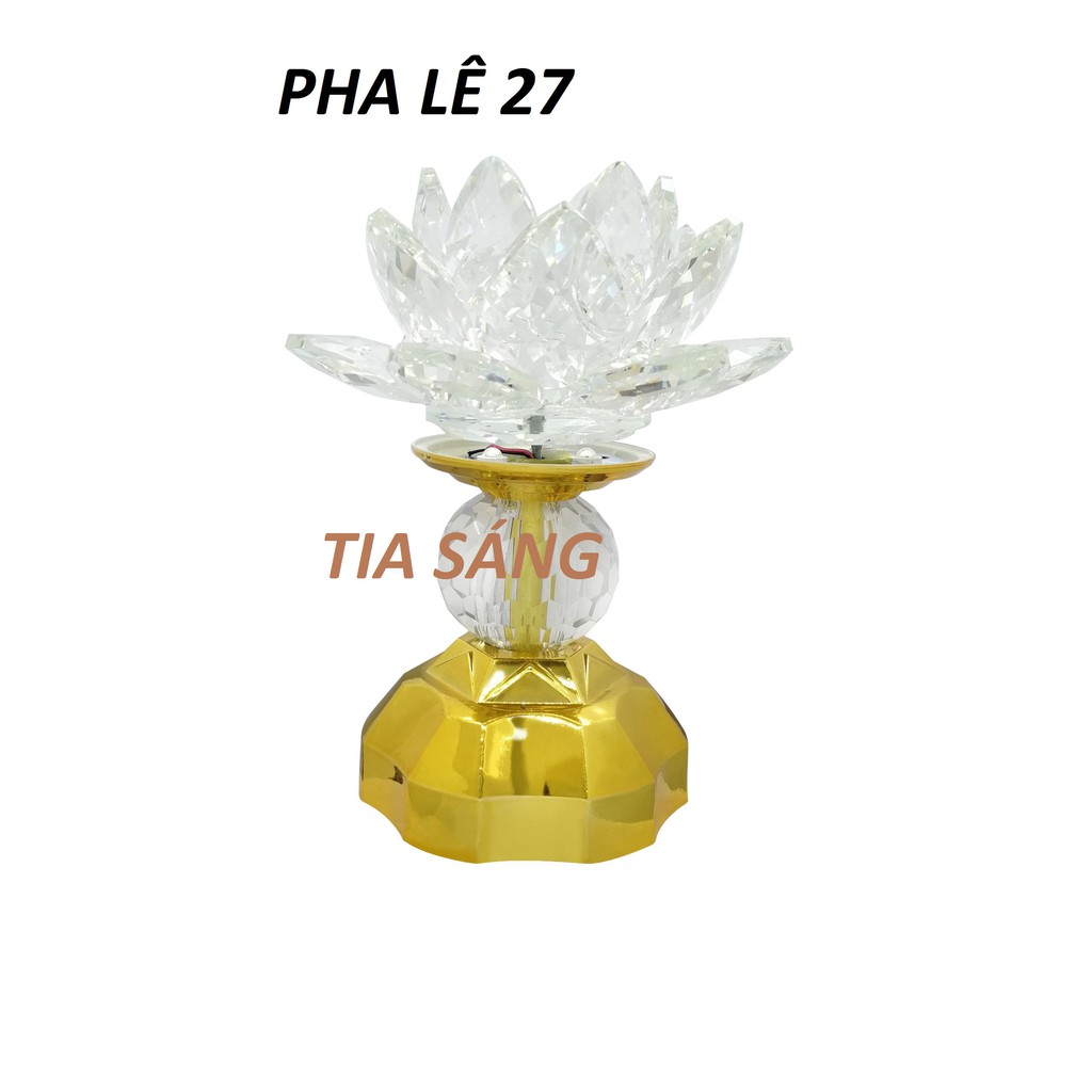 Đèn thờ pha lê 27 ( xoay 360 độ)