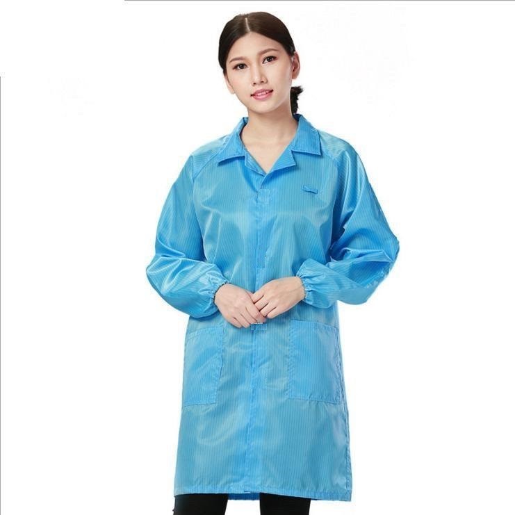 Áo dài phòng sạch chống tĩnh điện ESD, áo bảo hộ chất lượng - Hàng nhập khẩu Hàn Quốc