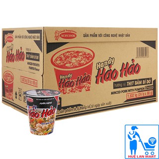 Mì handy hảo hảo hương vị thịt bằm bí đỏ thùng 24 ly x 68g