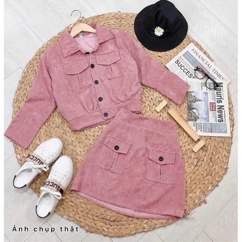 ❤️ ẢNH CHỤP THẬT SET BÒ ÁO + CHÂN VÁY #195