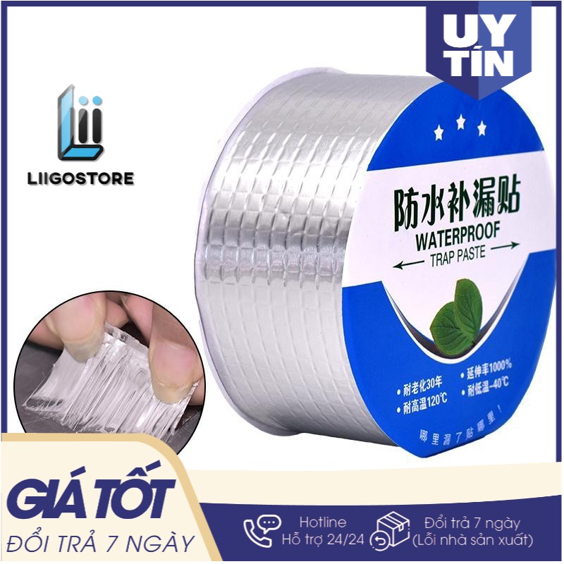 Băng keo bê tông, vết thủng, tủ kính siêu dính loại 5cm(Liigostore)