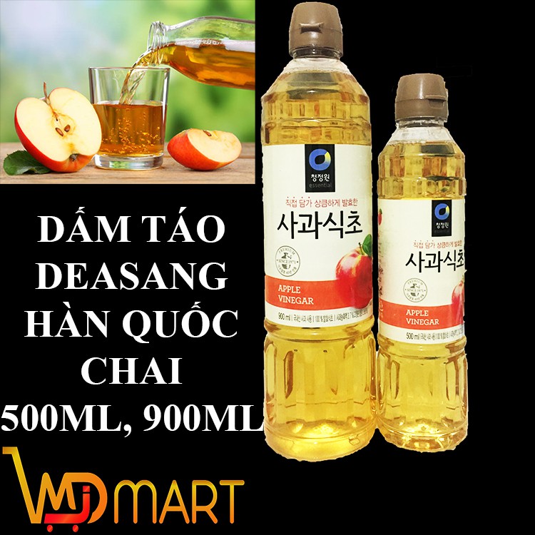 GIẤM TÁO DEASANG HÀN QUỐC CHAI 500ML VÀ 900ML