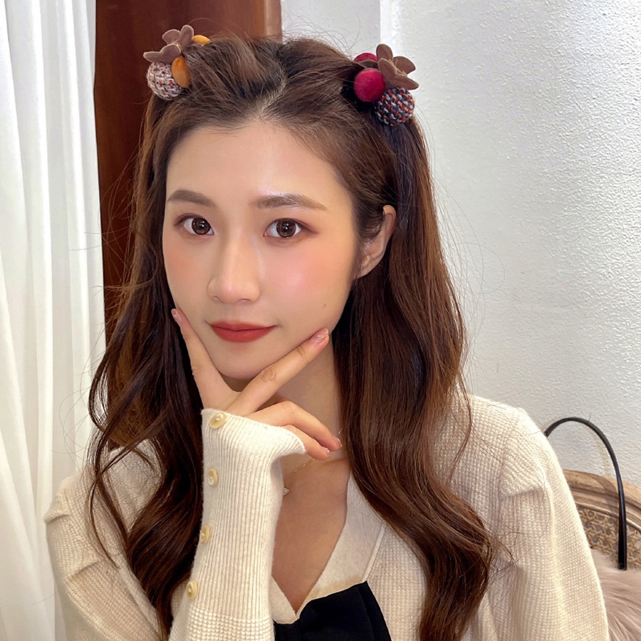 Kẹp tóc hình quả cherry dễ thương nhiều màu tùy chọn cho nữ