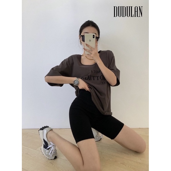 Quần legging nữ cạp cao DUDULAN đùi - dài siêu co giãn