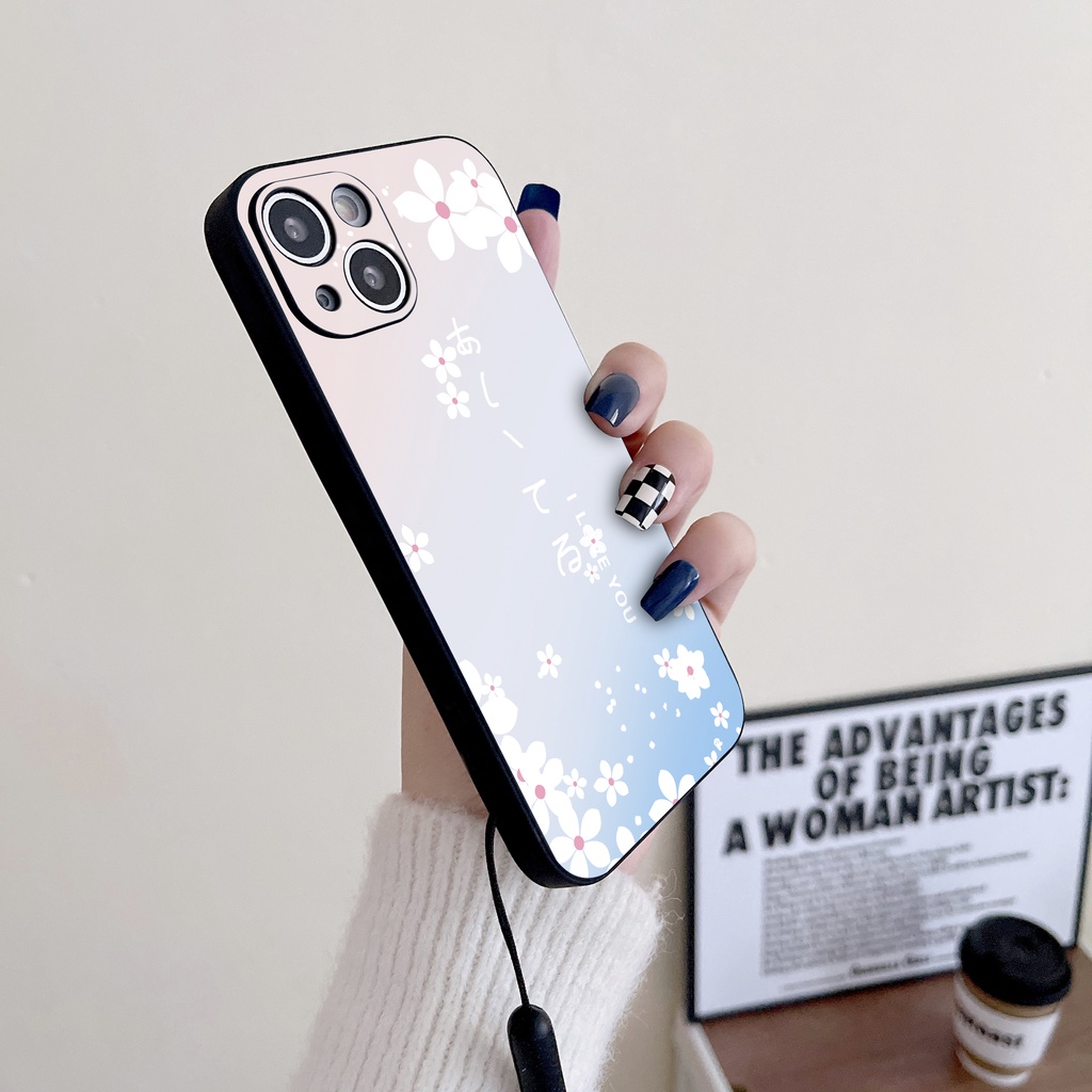 Ốp Điện Thoại Họa Tiết Sakura Cho iPhone 13 11 12 13pro MAX 7plus 8plus XS MAX XR 6plus 7G 8G SE 11PRO