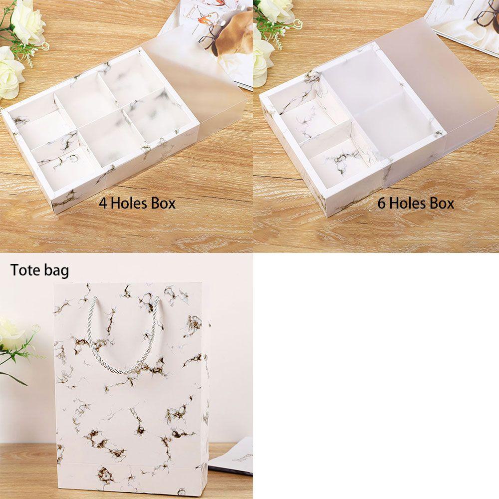 LAKAMIER Hộp Đựng Bánh Ngọt 4 / 6 Lỗ Có Nắp Đậy Tiện Dụng