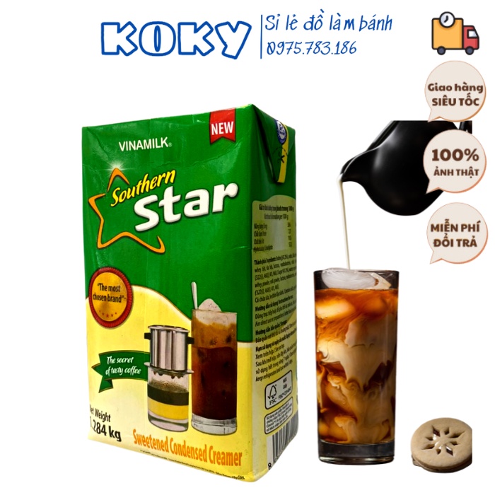 Sữa đặc vinamilk Ngôi Sao Phương Nam xanh lá