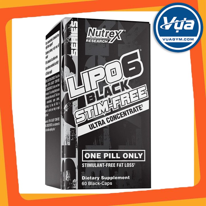 Giảm cân đốt mỡ Nutrex Lipo-6 Black Stim-Free (60 viên)