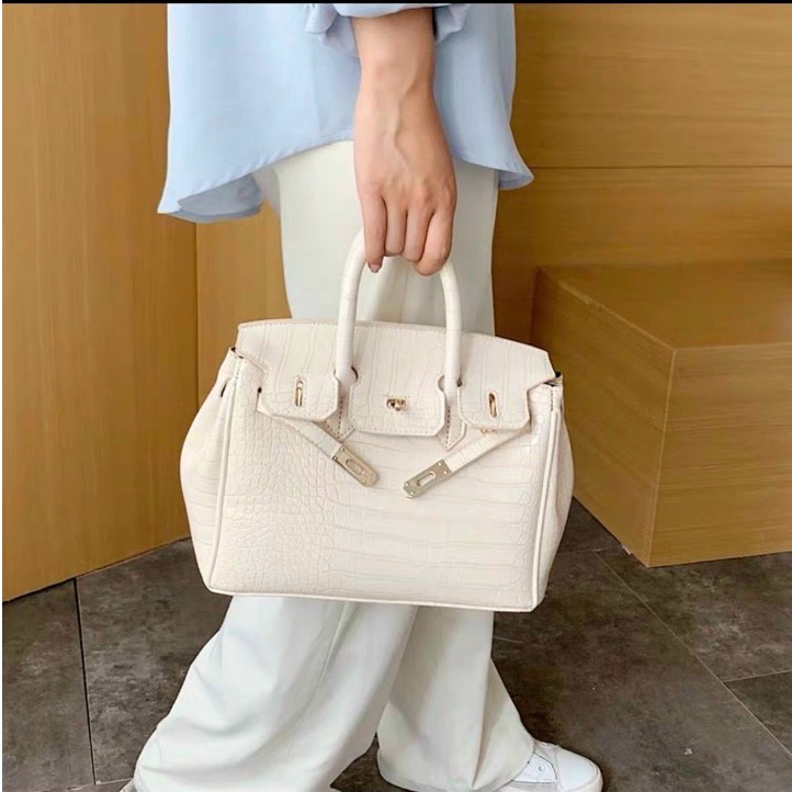 Túi xách nữ công sở da rằn túi công sở thời trang hàng đẹp HMQC05 + hình thật