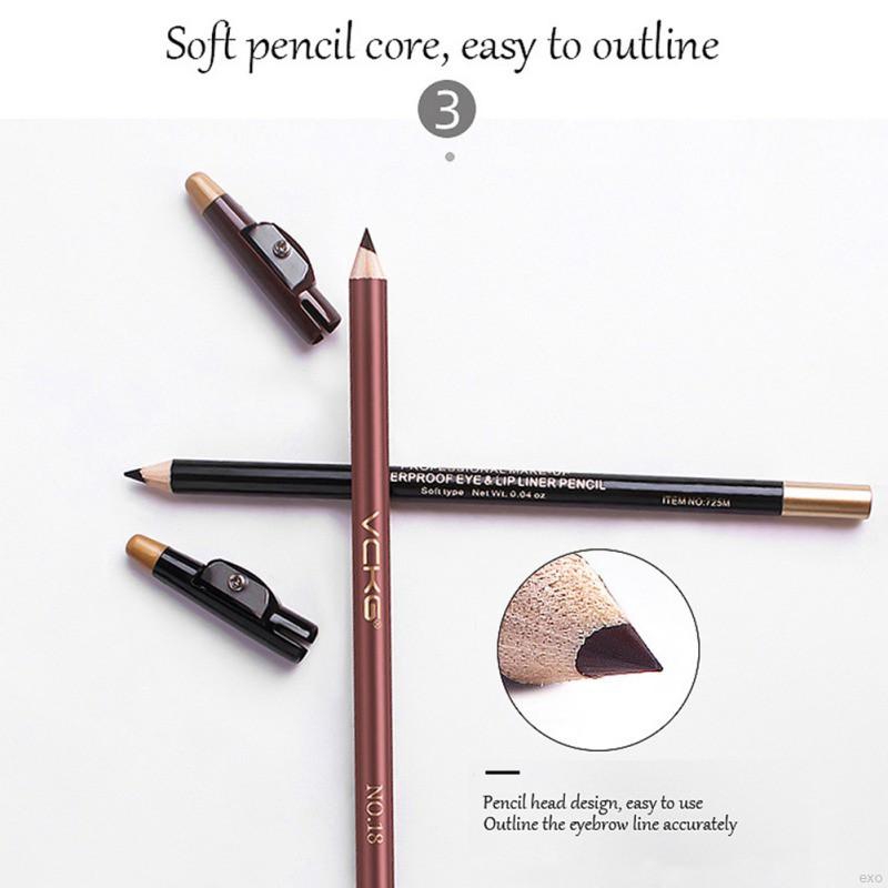 [Hàng mới về] Bút kẻ chân mày kèm đồ gọt bút tiện dụng dễ sử dụng | BigBuy360 - bigbuy360.vn