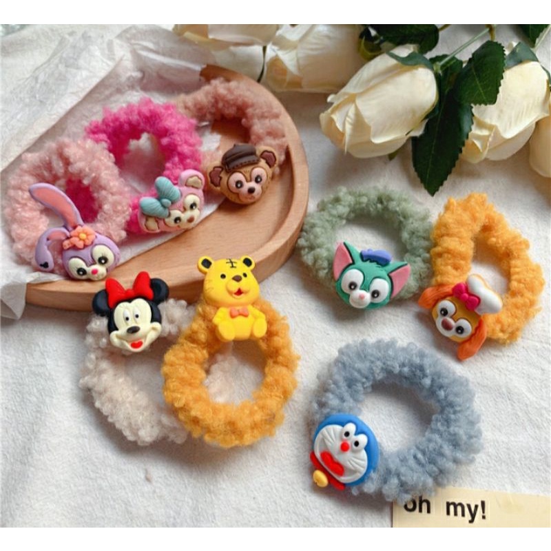 Cột Tóc Kẹp Tóc Lông Xù Họa Tiết Doraemon Doraemon