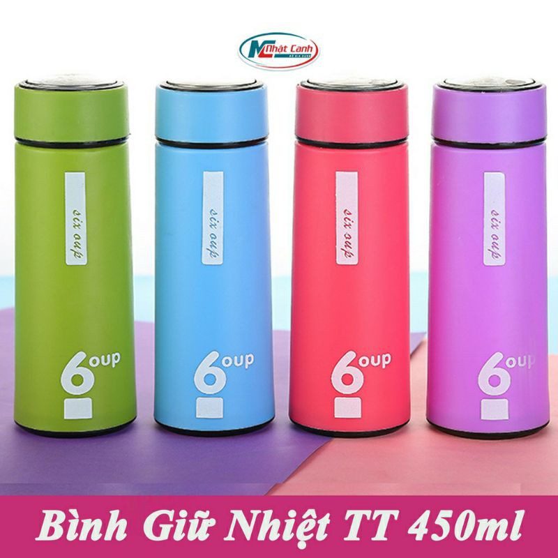 BÌNH GIỮ NHIỆT 6UP LOẠI 450ML SIÊU TIỆN LỢI