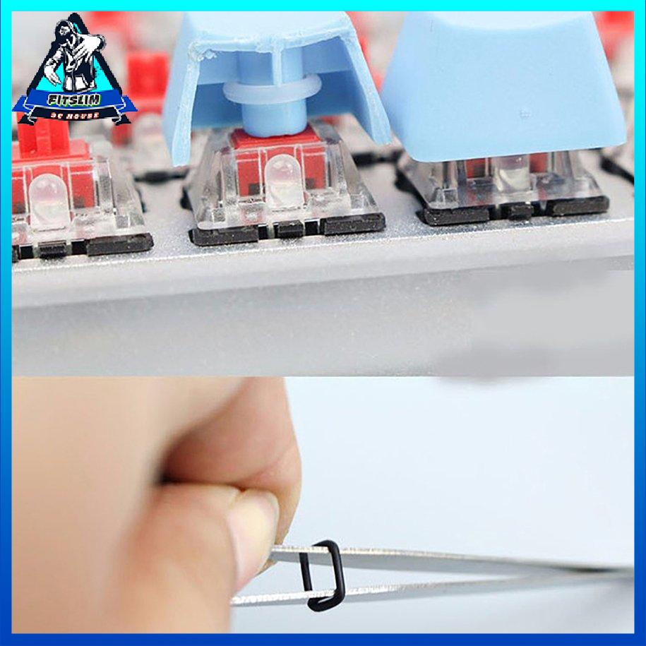 110 cái màu trắng Keycaps cao su O-Ring Chuyển đổi âm thanh Chất làm giảm âm cho bàn phím [8/17]