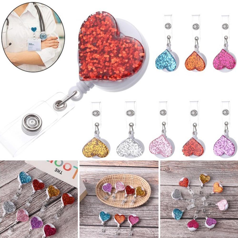 Giá Đỡ Danh Thiếp / Thẻ ID Chống Thất Lạc Hình Trái Tim Tiện Dụng