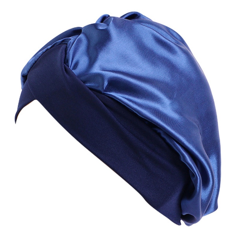 Wmmb Khăn Turban Quấn Đầu Thắt Nút Chéo Màu Trơn Phong Cách Bohemian