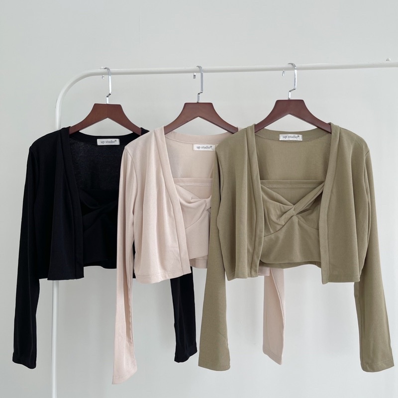 Set Áo Xoắn Ngực Đủ Màu