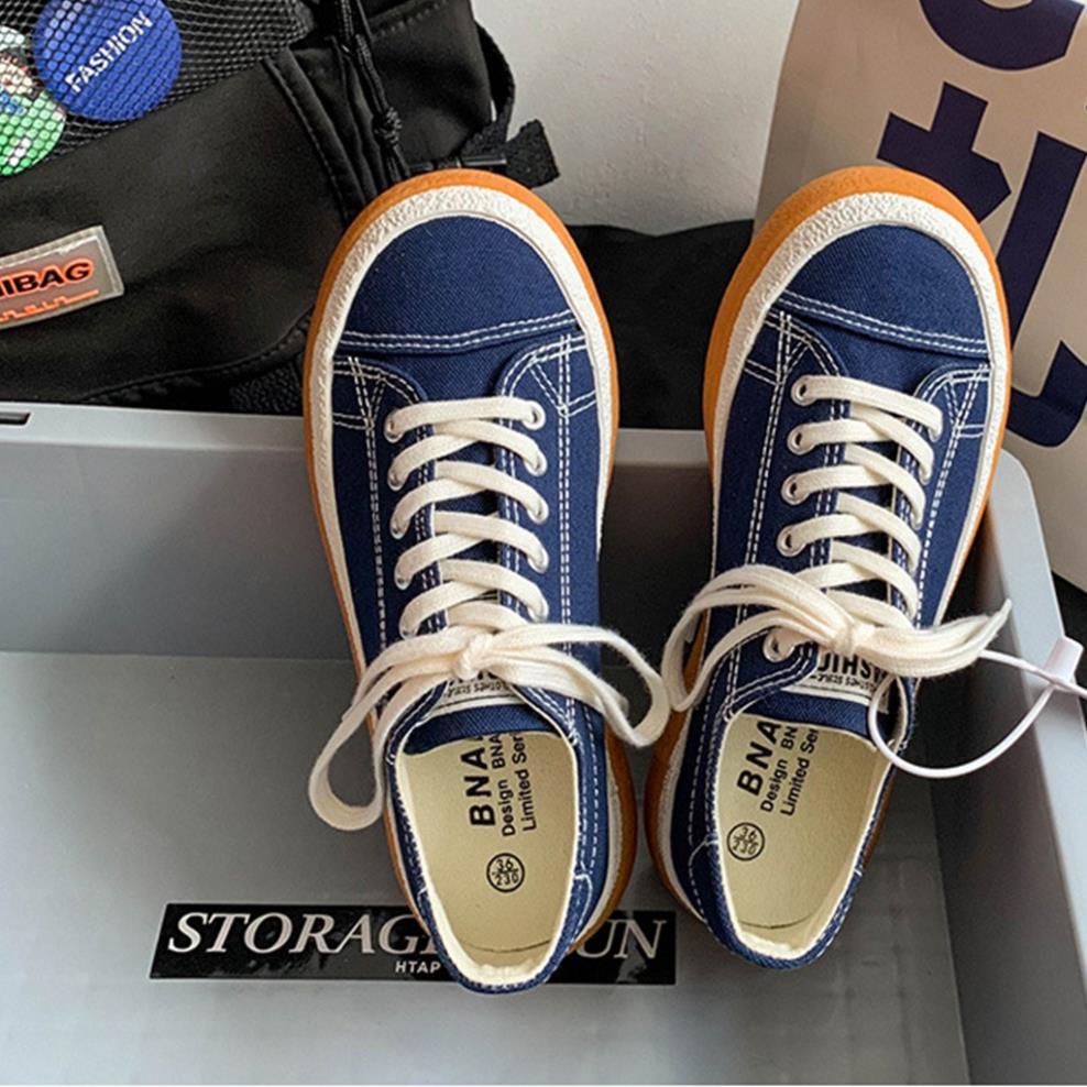 😾 Giày Thể Thao Nữ Nữ JADENG10 Giày Bata Nữ Jeans Ullzzang Bánh Mì Đẹp Đế Bằng Mũi Tròn Retro Xinh Xắn Size 36 - 39