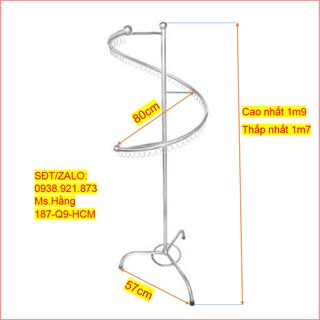 (Q9HCM) - Cây Treo Đồ - Cây Móc Đồ - Sào Phơi Đồ Hình Chữ S INOX Cao Cấp – Mã: MĐXK1I - tr1 -